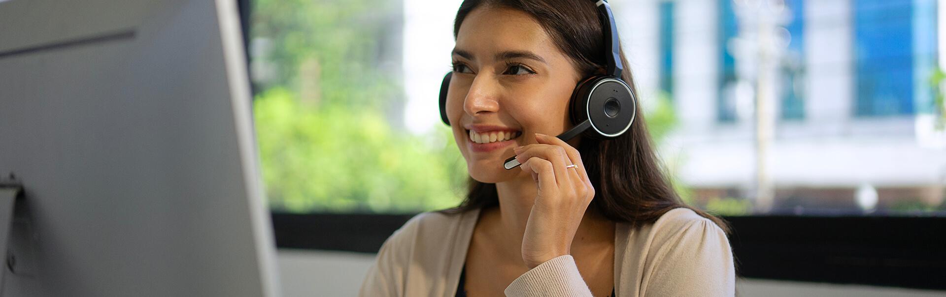 Help Desk Woman on the Phone
